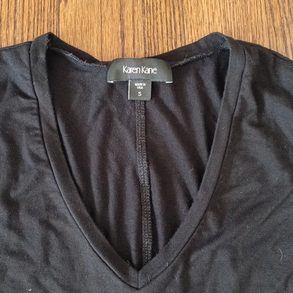 Karen Kane Black Short Sleeve Dress With Pockets - Picture 5 of 8